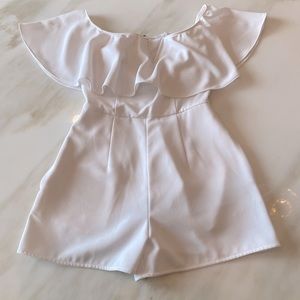 Leith, White Romper, Size: Small